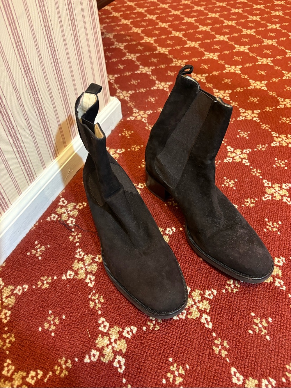 Black Suede Chelsea Boots - women’s Ankle Boots